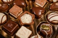 Variety of Chocolates white, dark, and milk chocolate, Chocolate Truffle Royalty Free Stock Photo