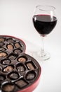 Chocolates and wine