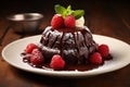 Chocolatey Lava cake. Generate ai