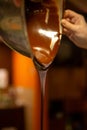 Chocolatier Pouring Chocolate