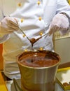 Chocolatier at work