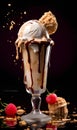 Chocolicious Delights Tempting Ice Cream Creations Crafted by Generative AI Royalty Free Stock Photo