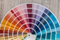 Choice colorful paper spectrumfor design. colour palette for patern