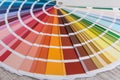 Choice colorful paper spectrumfor design. colour palette for patern