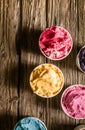 Choice of delicious creamy ice cream Royalty Free Stock Photo