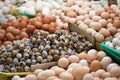 Choice of different eggs in a market