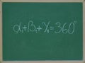 The choice of the interior angles of each triangle is a formula from mathematics.