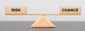 choice between risk and chance. Royalty Free Stock Photo