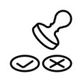 Choice Validation icon Royalty Free Stock Photo