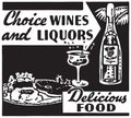 Choice Wines And Liquors 2 Royalty Free Stock Photo