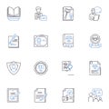 Choices line icons collection. Options, Decisions, Alternatives, Variety, Preferences, Opportunities, Selection vector