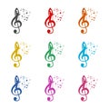 Choir guide logo, Choir icon, color set