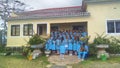 choir performance by a group of school students for welcoming quest in Letefoho, Timor-Leste. Royalty Free Stock Photo