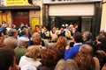 A choir performance of the street, Carnival of Cadiz, Andalusia, Spaina Royalty Free Stock Photo