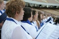 Choir singing Royalty Free Stock Photo