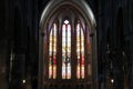 choir and stained-glass window in a church (sainte-sÃ©golÃ¨ne) in metz (france)