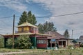 Choira dugan, oldest wooden temple. Ivolginsky Datsan, Buddhist monastery, Buryatia, Russia