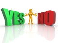 Choise YES or NO Royalty Free Stock Photo