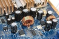 Choke on circuit board Royalty Free Stock Photo