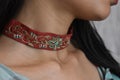 Choker Necklace Fashion Accessories Model Photography Royalty Free Stock Photo