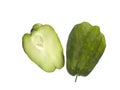 Choko chayotes organic vegetable pear Royalty Free Stock Photo