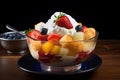 Cholado: Refreshing Colombian Fruit Salad with Shaved Ice and Syrups