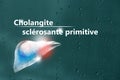 Cholangite sclÃÂ©rosante primitive, liste de contrÃÂ´le pour les patients. Fond texturÃÂ© avec copie vide pour le texte