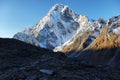 Cholatse peak from Dzongla, Nrpal Royalty Free Stock Photo