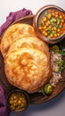 Chole Bhature a delectable combination of spicy chana masala.