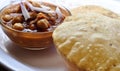 Chole Puri Royalty Free Stock Photo