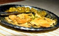 Chole Samosa Chaat, Royalty Free Stock Photo