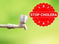 Cholera on blur derty tab photo