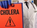 Cholera is shown using the text Royalty Free Stock Photo
