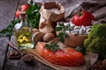 Cholesterol diet, healthy food for heart