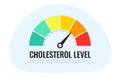 Cholesterol level meter, medical design Royalty Free Stock Photo