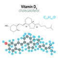 Cholesterol is an organic lipid molecule or modified steroid structural component of all animal cell. Structure of a molecule Royalty Free Stock Photo