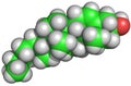 Cholesterol Structure Royalty Free Stock Photo