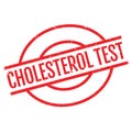 Cholesterol Test rubber stamp Royalty Free Stock Photo