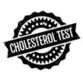 Cholesterol Test rubber stamp Royalty Free Stock Photo