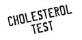 Cholesterol Test rubber stamp