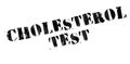 Cholesterol Test rubber stamp Royalty Free Stock Photo