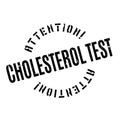 Cholesterol Test rubber stamp