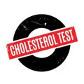 Cholesterol Test rubber stamp Royalty Free Stock Photo