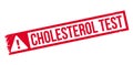 Cholesterol Test rubber stamp Royalty Free Stock Photo