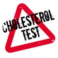 Cholesterol Test rubber stamp Royalty Free Stock Photo