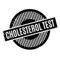 Cholesterol Test rubber stamp Royalty Free Stock Photo