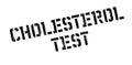 Cholesterol Test rubber stamp Royalty Free Stock Photo