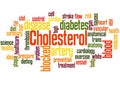 Cholesterol word cloud concept 2 Royalty Free Stock Photo