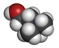 Choline essential nutrient molecule. Atoms are represented as spheres with conventional color coding: hydrogen (white), carbon (