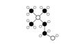 choline molecule, structural chemical formula, ball-and-stick model, isolated image vitamin b4